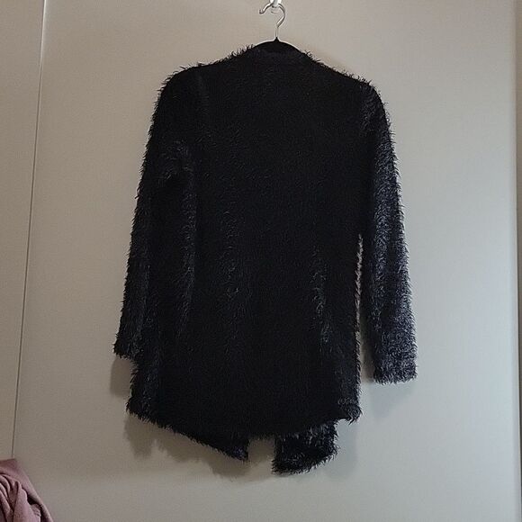 M Magaschoni Black Open Front Eyelash Cardigan - Picture 5 of 5